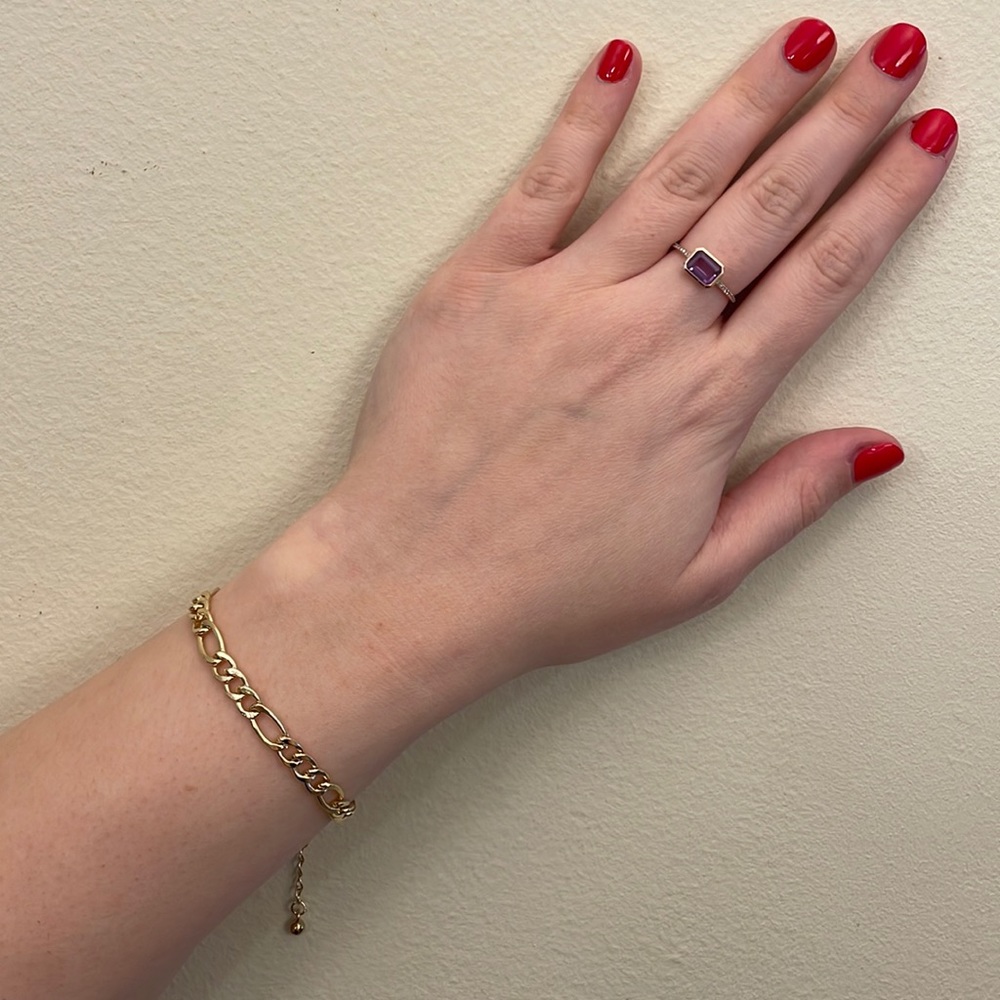 Gold Plated Figaro Chain Bracelet UNISEX